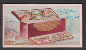 Cigarette card, Smith's, Advertisement card, type card for 'Rustic Beauty' Cigarettes illustrated