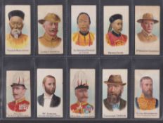 Cigarette cards, Cohen Weenen Celebrities Coloured (250 backs) (set 76 cards) including Winston