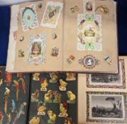 Ephemera, Scrap Albums, 5 albums containing a selection of late Victorian scraps to include a few