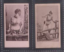 Cigarette cards, Ogden's, Actresses & Beauties, Collotype (Mauve stamped back), two cards, both