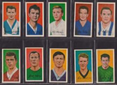 Trade cards, Barratt, 2 sets; Famous Footballers A10 including Gordon Banks, Famous Footballers