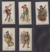 Cigarette cards, USA, Duke's, The Terrors of America, 'M' size, five cards, 'A Great Big Bite', '