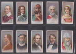 Cigarette cards, Ogden's Leaders of Men (set 50 cards) including Abraham Lincoln, George