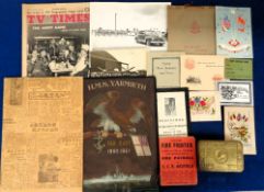 Militaria, a small selection of WW1, WW2 & other military collectables inc. Queen Mary Christmas Tin