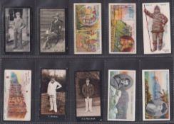 Cigarette cards, Smith's, ten type cards, Champions of Sport (Blue back) (1, J.H. Hilton, Golfer,