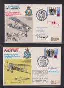 Commemorative covers, RAF signed cover collection in three special RAF Museum cover albums plus some