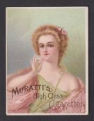 Cigarette card, Muratti, Advertisement Card, 'L' size, type card, white border, 88mm x 66mm, RB113/