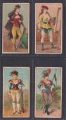 Cigarette cards, USA, Cameron & Cameron, Occupations for Women, four cards, Gendarme, Lawyer,