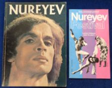 Ballet, Rudolf Nureyev a signed copy of a glossy souvenir 'Nureyev' produced by Dance Books Ltd,
