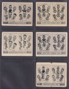 Trade cards, Barratt's, Football Team Folders (English), 47 different cards (mixed condition, fair/