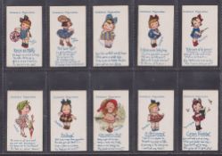 Cigarette cards, Gallaher Kute Kiddies (set 100 cards) (gen gd/better)