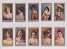 Cigarette cards, USA, ATC, Beauties (Green Net back), 10th set, CRB 118, Fig. 10-1 (set, 25