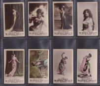 Cigarette cards, India, The Universal Tobacco Co, Actresses (Plain back), 8 cards, Fraisia, Anna