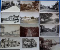 Postcards, a mainly Essex selection of 25+ cards with a few Cambridgeshire. Essex RPs include