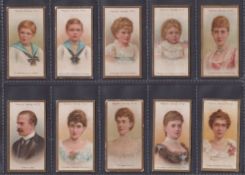 Cigarette cards, Taddy Royalty Series (set 25 cards) (a few with light edge knocks & wear, near gd)