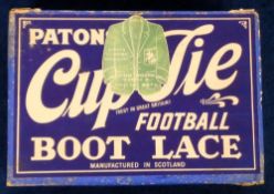 Football memorabilia, Advertising, a pre-WW1 counter display box for Paton's Cup Tie Football Boot