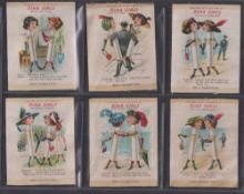 Tobacco silks, ATC, Zira Girls, 'L' size (set, 10 silks) (slight foxing, gen. gd)