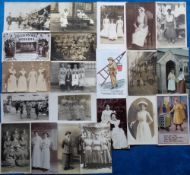 Postcards/Photographs, a mainly RP selection of 21 Women at Work, with nurses, servants, factory