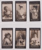 Cigarette cards, USA, Dartington & Co (Darlington & Co (sic)), Actresses, six cards, Armande D'