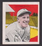 Trade card, USA, Tattoo Orbit, Baseball Card, 1933, type card, Richard Bartell, Philadelphia