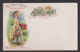 Tobacco advertising postcard, Wills, advertising postcard for 'The Three Castles Tobacco &