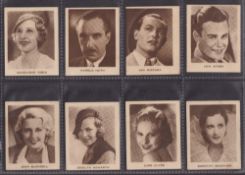 Trade cards, Australia, Allen's, Film Stars (Brown gravures), 'M' size (set, 72 cards) (some with