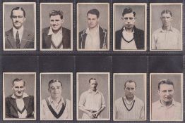 Trade cards, Australia, Australian Licorice Co, Cricketers, 1936-37 (back with number only) (43/