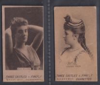 Cigarette cards, Wills, Beauties, Actresses & Children, two cards, Miss Mallon & Lillian Price (