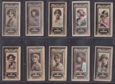 Cigarette cards, Godfrey Phillips British Beauties 2nd series 55-108 (set 54 cards) (mostly gd, a