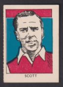 Trade card, M M Frame, Sports Stars, 'M' size, type card, no 11, Laurie Scott, Arsenal (vg) (1)