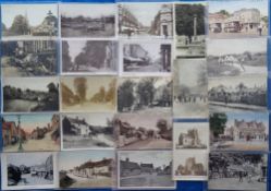 Postcards, a mixed UK topographical selection of over 65 cards with RPs of Boscobel House, Rose