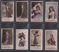 Cigarette cards, India, The Universal Tobacco Co, Actresses (Printed Back), 8 cards, D'Horvilly,