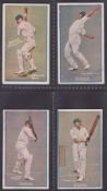 Cigarette cards, Australia, Sniders & Abrahams, Cricketers in Action, four cards, C.J. Burnup