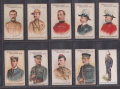 Cigarette cards, 13 cards all Military related, Gloag Home & Colonial Regiments, Hill Colonial