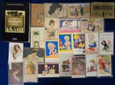 Postcards, Glamour and Children, a collection of 46 cards to include 4 Kirchner cards (Solome, La
