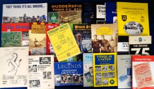 Football books, a collection of 22 soft back modern books and booklets, mostly Club Histories,