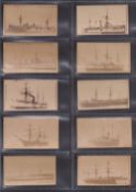 Cigarette cards, USA, Kinney, Photographic Cards, Famous Ships ('Sweet Caporal Cigarette' printed