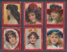 Cigarette cards, USA, ATC, Jigsaw Puzzles, 'L' size, Girls, Children & Nursey Rhymes, 22 cards (gen.