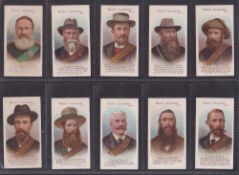 Cigarette cards, Taddy, Boer Leaders (set, 20 cards) (gd)