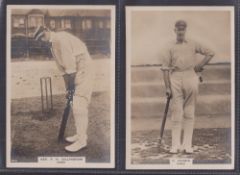 Cigarette cards, Phillips, Cricketers (Premium issue), four cards, all Essex, nos 37C Rev. F.H.