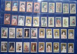 Cigarette cards, China, 112 cards, all Chinese Beauties, from various issuers including Hwa Ching (
