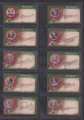 Cigarette cards, Taddy, Autographs (set, 25 cards) inc. George Washington, Theodore Roosevelt etc (