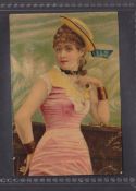 Cigarette card, USA, Bill Jones, Girls type card, blue printed back, Fig N512 picture 16; measures 8