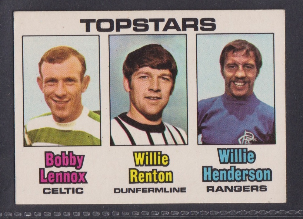 Trade cards, A&BC Gum, Footballers Green back, Scottish 1970 1st series (set 85 cards) including - Image 5 of 6