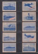 Cigarette cards, Canada, W.C. MacDonald, Playing Cards (Aeroplanes & Warships), 70 different