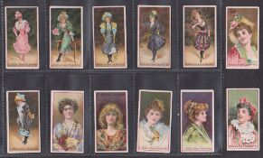 Cigarette cards, Adkin & Son Pretty Girl series (set 12 cards), with 8 different 'other' backs and 1