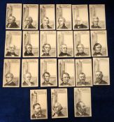 Trade cards, USA, Anon, American Presidents, a collection of 21 artist drawn cards, 113mm x 65mm,
