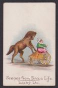 Cigarette card, Lusby, Scenes from Circus Life, ref. H264, picture no 8 (gd) (1)