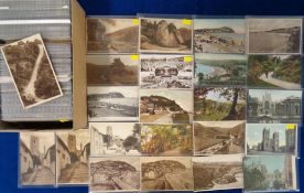 Postcards, Topographical, a UK collection of over 400 cards, with strength in Somerset and Dorset,