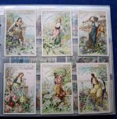 Trade cards, Plants & Flowers, over 200 cards, mainly Continental issues, part sets & odds from